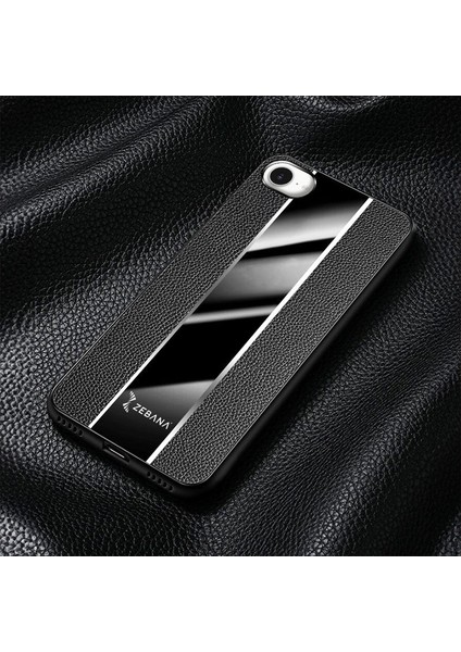 Apple iPhone 16E Uyumlu Kılıf Zebana Premium Deri Kılıf Siyah modelleri