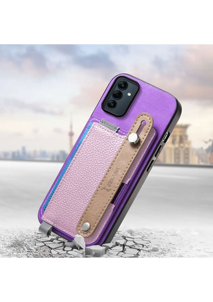 Samsung Galaxy A26 Uyumlu Kılıf Zebana 2in1 Kartlıklı Best Deri Kılıf Mor fiyatları