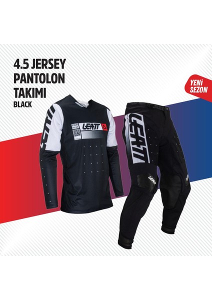 Siyah Beyaz Jersey Pantolon Takımı