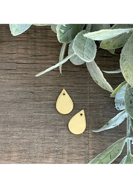 Beyaz 3cm 25 Adet Akrilik Delikli Yapışkanlı Kına Hatırası Malzemesi