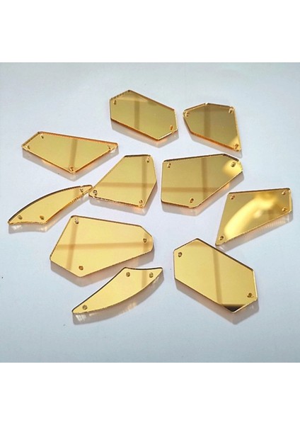 Beyaz Akrilik Penye, 25 Adet Küpe Deliğiyle Yapışkanlı Tasarım