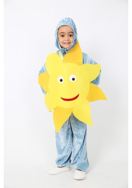 Çocuklar Için Şık ve Rahat Mavi Güneş Koruyucu Kıyafet