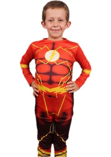 Kırmızı Erkek Çocuk Flash Maskeli Kostüm, Eğlence ve Oyun Için Harika Seçim modelleri