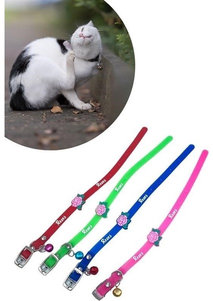 Tamarınd® Çıngıraklı Zilli Sevimli Renkli Slikon Kedi Köpek Boyun Tasması fiyatları