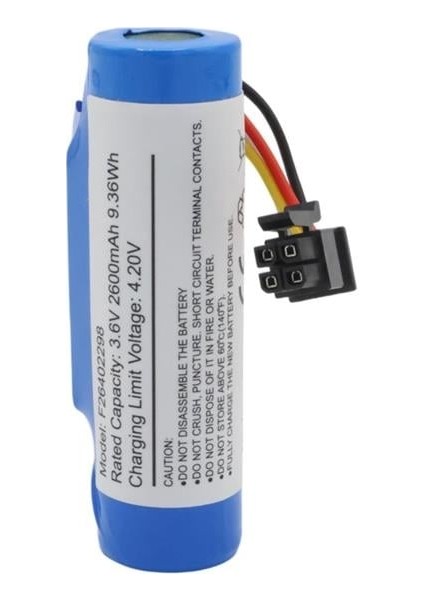 PM-24803 3.6V 2600MAH 4 Pin Soketli Beko Yazar Kasa Pos Cihazı Pili 18650 Lityum Batarya (VPS906R)