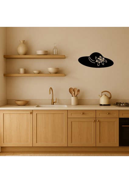 Çiçek ve Şapka Detaylı Kadın Mdf Tablo - CPTD4994-1583 fiyatları