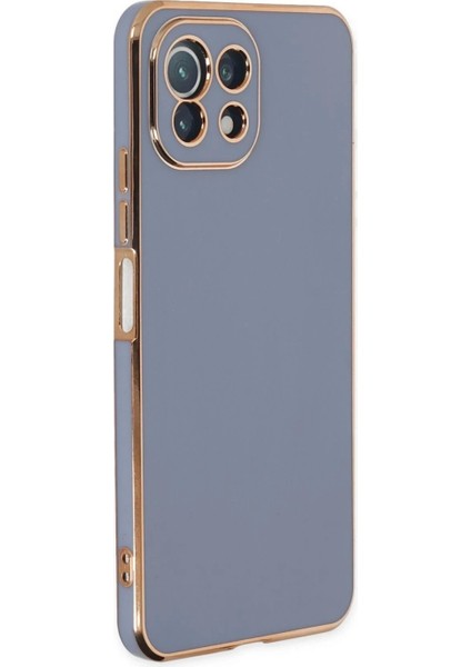 Xiaomi Mi 11 Lite Kılıf Volet Silikon - Mavi