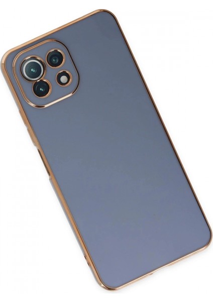 Xiaomi Mi 11 Lite Kılıf Volet Silikon - Mavi modelleri