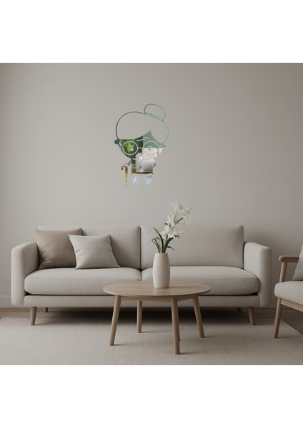 Büyükanne Figürlü Dekoratif Aynalı Tablo - CPTD9066-6189