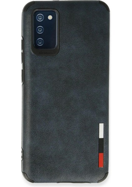 Samsung Galaxy A02S Kılıf Loop Deri Silikon - Lacivert