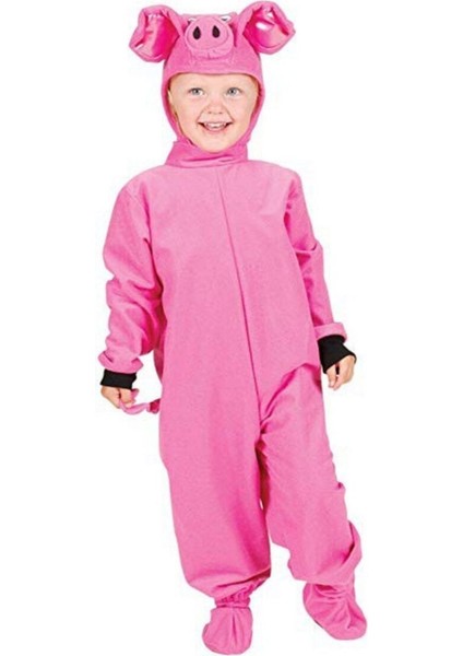 Sevimli Pembe Çocuk Kostümü, Eğlenceli ve Rahat Giyim Seçeneği