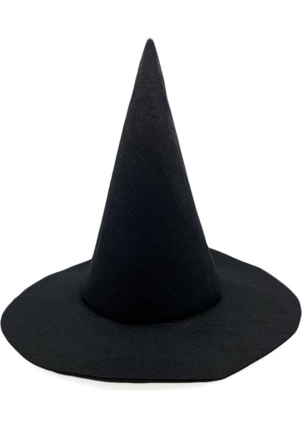 Renkli Tül Kollu Kuyruklu Bal Kabağı Cadı Kostümü ve Şapka Seti