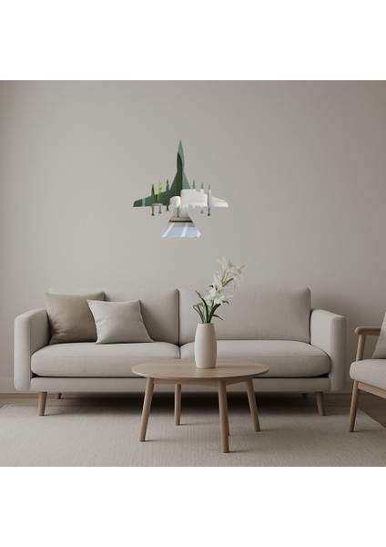 Dekoratif Uçak Aynalı Tabloları - Model 24 - CPTD3647-5955