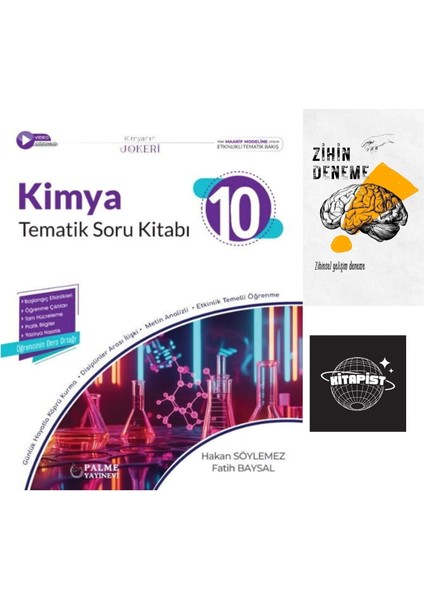 Palme 10.sınıf Kimya Soru Bankası YENİ+ZİHİNDENEME-KR141