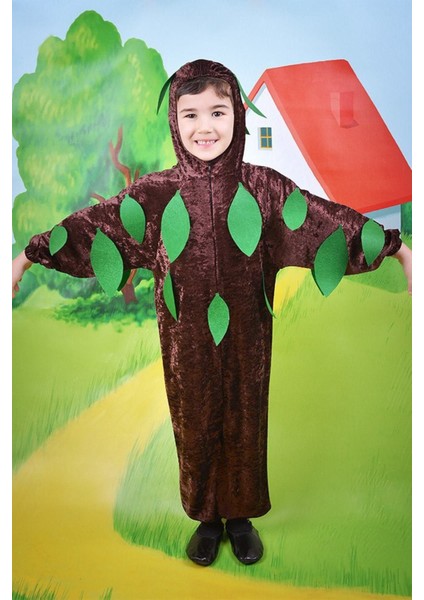 Kahverengi Ağaç Kostümü Çocuklar Için, Sevimli ve Eğlenceli Giyim Seçeneği