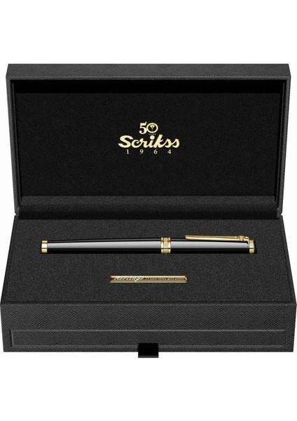 & WizDesign Heritage2 Dolma Kalem Siyah Altın B Uç ( Ömür Boyu Garantili - Lüks Kutulu - İsme Özel Tasarım ) indirimleri