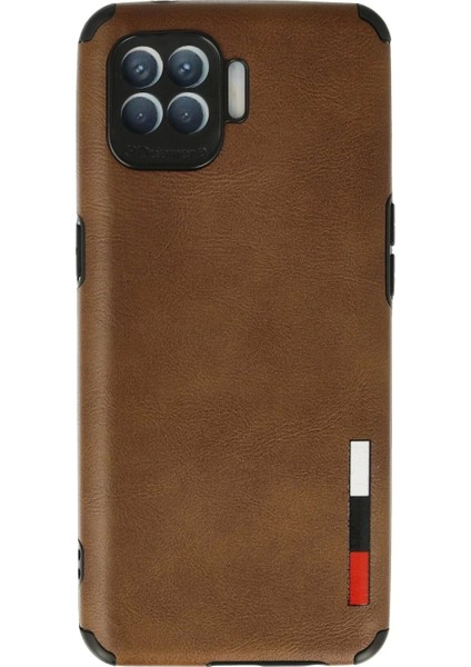 Oppo Reno 4 Lite Kılıf Loop Deri Silikon - Kahverengi