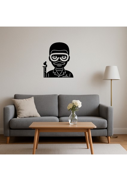 Mdf Bilim Adamı Emoji Dekoratif Tablo - CPT109045-2371 fırsatları