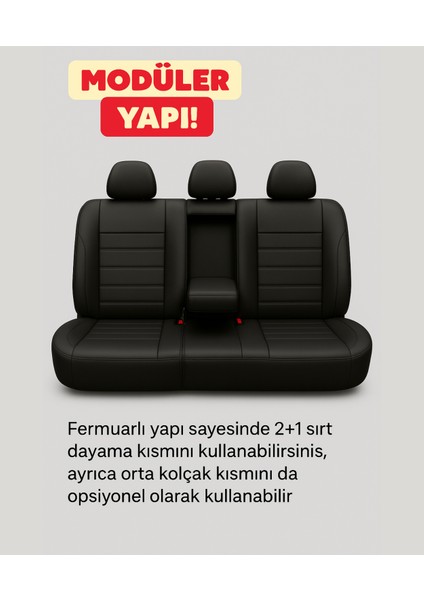 Toyota Avensi̇s 2003-2008 Colorline Elegance Serisi Deri Kırmızı Siyah Koltuk Kılıfı modelleri