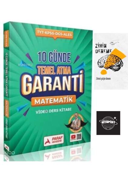 Paraf Z Takımı 10 Günde Temel Atma Matematik GARANTİ+ZİHİNDENEME-KR460