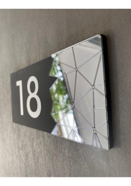 Füme Aynalı Kapı Numarası 18, Şık ve Modern Tasarım, Dayanıklı ve Kolay Uygulama fiyatları