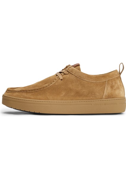 Süet Kahve Erkek Günlük Ayakkabı Modern Lıght Suede Moc Toe Shoe modelleri