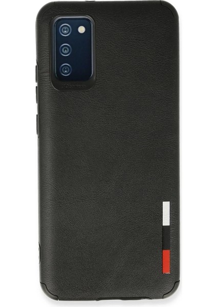 Samsung Galaxy A02S Kılıf Loop Deri Silikon - Siyah