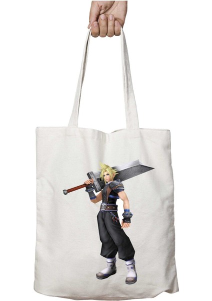 Final-Fantasy-Free-Download Iki Taraf Kalıcı Yıkanabilir Okul Plaj Omuz Bez Çanta