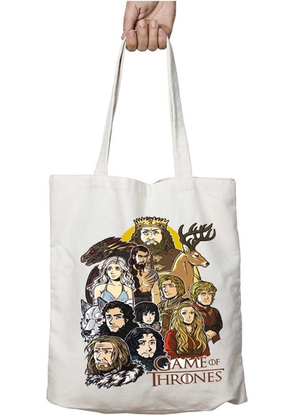 Game Of Thrones Daenerys Iki Taraf Kalıcı Yıkanabilir Okul Plaj Omuz Bez Çanta