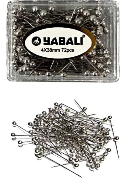 Toplu Iğne Gümüş 72 Li 4X38 mm