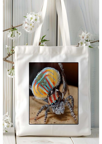 Örümcek Baskılı Omuz Çanta Kişiye Özel Model 4