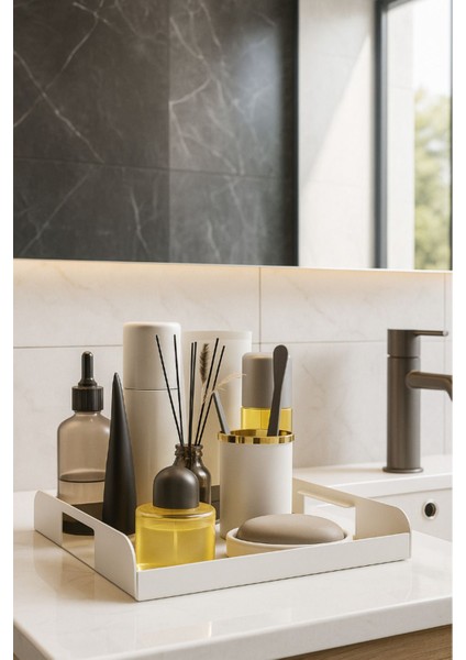 Çok Amaçlı Beyaz Tepsi, Mutfak, Ikram, Organizasyon, Kahve ve Sunum Için Uygun fiyatları