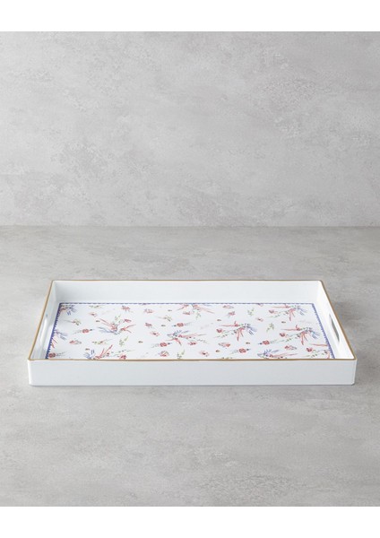 Mavi ve Ekru Renkli 40X26 cm Pp Tepsi, Şık ve Dayanıklı Tasarım fiyatları