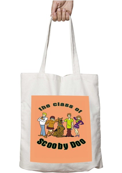 Scooby Doo Takımı (2) Iki Tarafı Kalıcı Baskılı Yıkanabilir Çanta