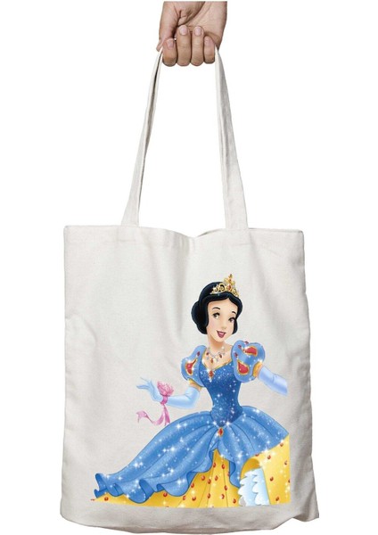 Snow-White-Free-Download-Png Iki Tarafı Kalıcı Baskılı Yıkanabilir Okul Plaj Omuz Bez Çantası