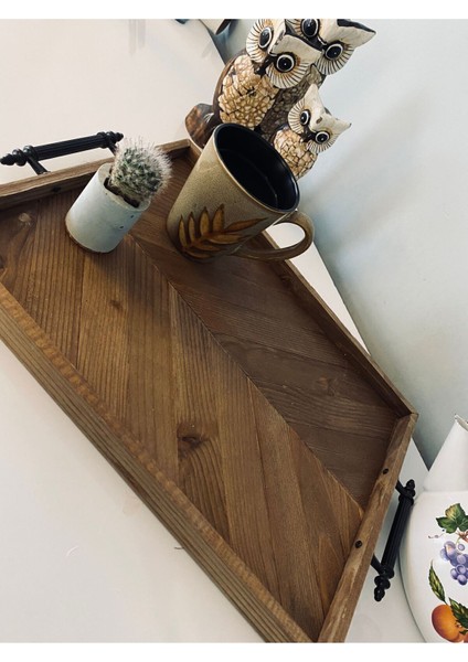 Ahşap Mutfak Sunum Tepsisi, Kahverengi, Şık ve Kullanışlı Dekoratif Tasarım fiyatları