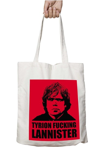Tyrion Fucking Lannister Game Of Thrones Iki Tarafı Kalıcı Baskılı Yıkanabilir Çanta