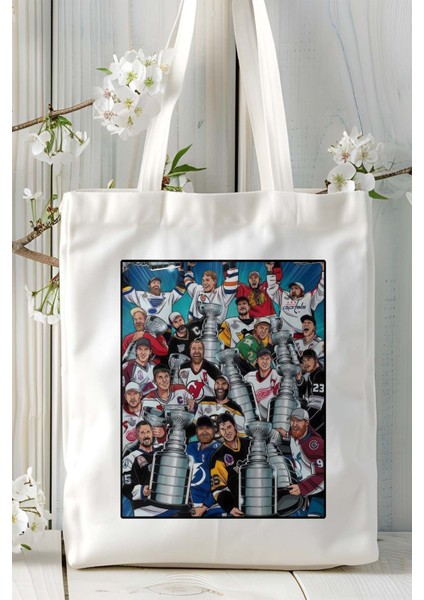 Nhl Oyun Baskılı Omuz Çanta Kişiye Özel Model 1