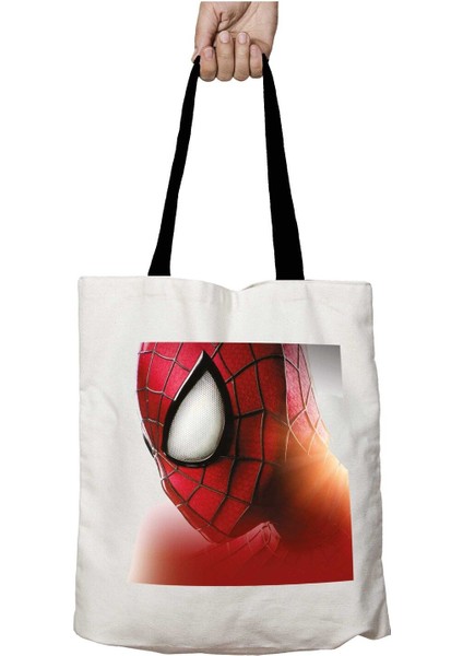 Siyah Kulplu Superman Kostüm Yıkanabilir Okul Omuz Çanta