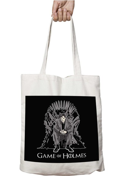 Game Of Thrones Sherlock Holmes Iki Tarafı Kalıcı Baskılı Yıkanabilir Çanta