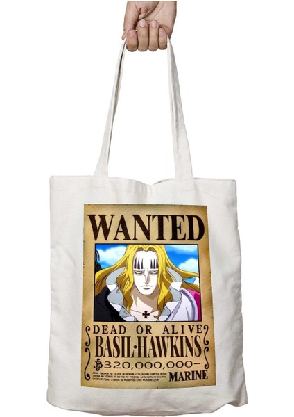 Wanted Basil Hawkins Anime Iki Tarafı Kalıcı Baskılı Yıkanabilir Çanta