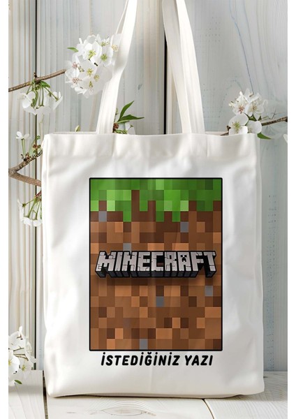 Minecraft Oyun Baskılı Omuz Çanta Kişiye Özel Model 8 fiyatları