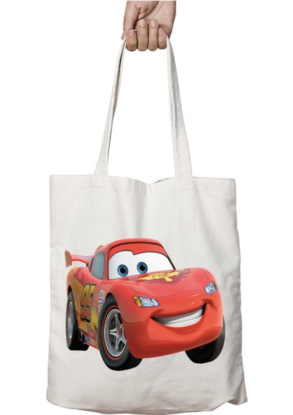 Cars Arabalar 2 Iki Taraf Kalıcı Yıkanabilir Okul Plaj Omuz Bez Çanta
