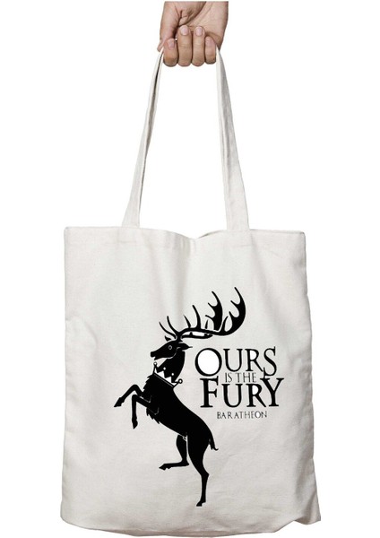 Game Of Thrones - Baratheon Iki Taraf Kalıcı Yıkanabilir Okul Plaj Omuz Bez Çanta