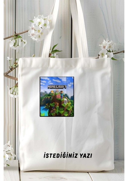 Minecraft Oyun Baskılı Omuz Çanta Kişiye Özel Model 1 fiyatları