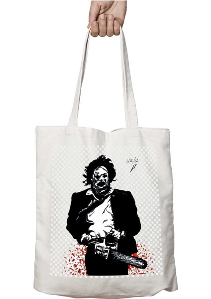 The Texas Chainsaw Massacre Iki Tarafı Kalıcı Baskılı Yıkanabilir Çanta