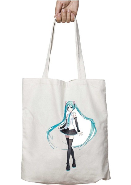 Hatsune Miku One Piece Anime Naruto Iki Taraf Kalıcı Yıkanabilir Okul Plaj Omuz Bez Çanta