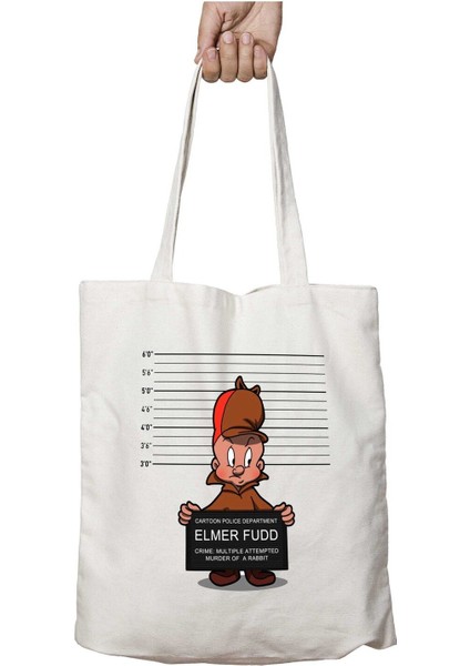 Looney Tunes Habitual Offender Iki Tarafı Kalıcı Baskılı Yıkanabilir Çanta