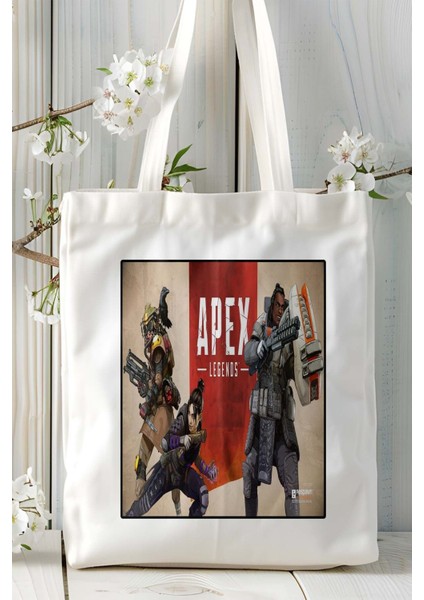 Apex Legends Oyun Baskılı Bez Çanta Omuz Çantası Kişiye Özel Model 13