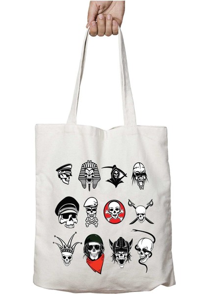 Kuru Kafa Korsan Şapka Iki Taraf Kalıcı Yıkanabilir Okul Plaj Omuz Bez Çanta